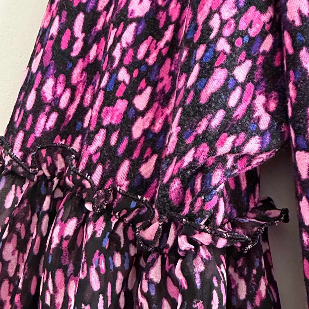 Lane Bryant Ruffled Multicolor Knit Top Size 14/16 - Picture 6 of 11